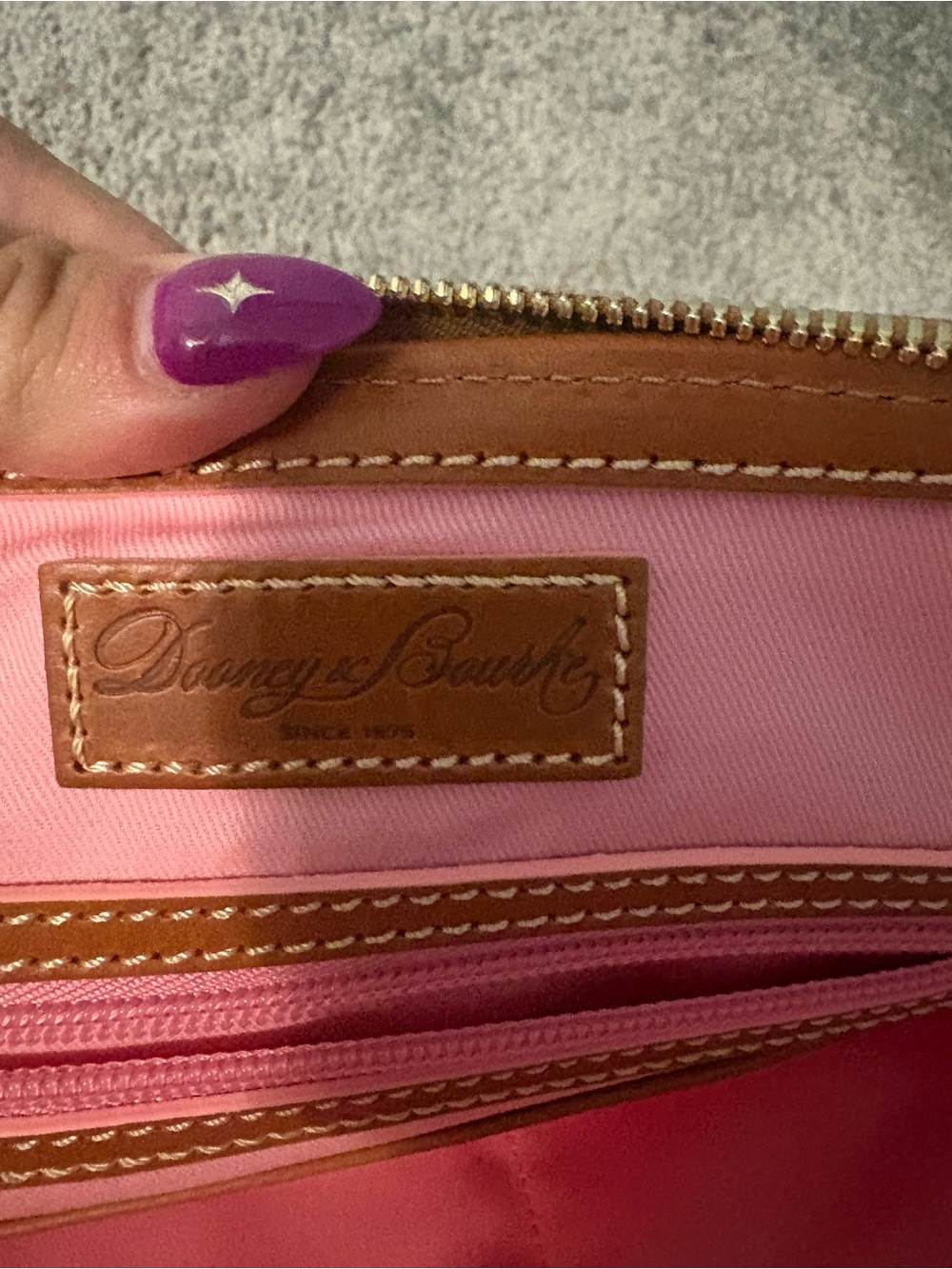 Disney Dooney & Bourke Aristocats Dome Satchel with Brown Trim - Picture 5 of 6